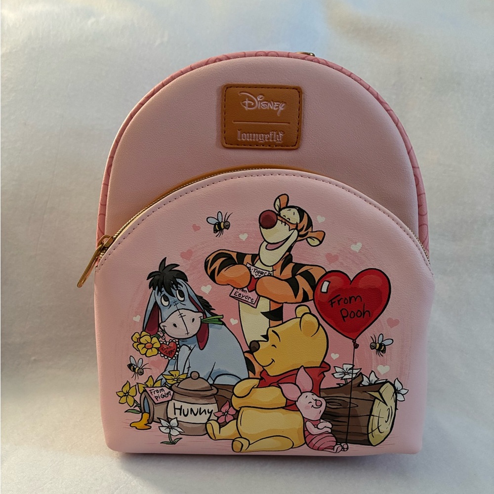 NWT Disney Loungefly Winnie the Pooh Pink Mini Backpack